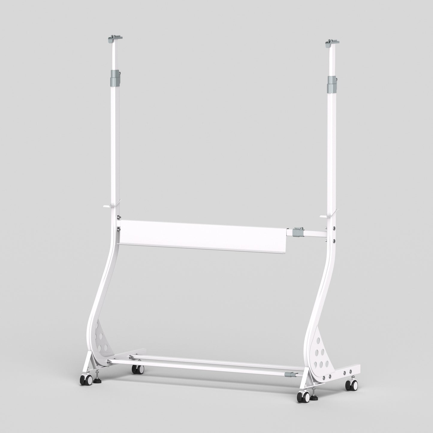 ZHIDIAN Universal Mobile Stand Only, Height & Width Adjustable Stand On Wheels, Stand for Whiteboard, Chalkboard, Glass Dry Erase board, Interactive whiteboard, Drawing Board