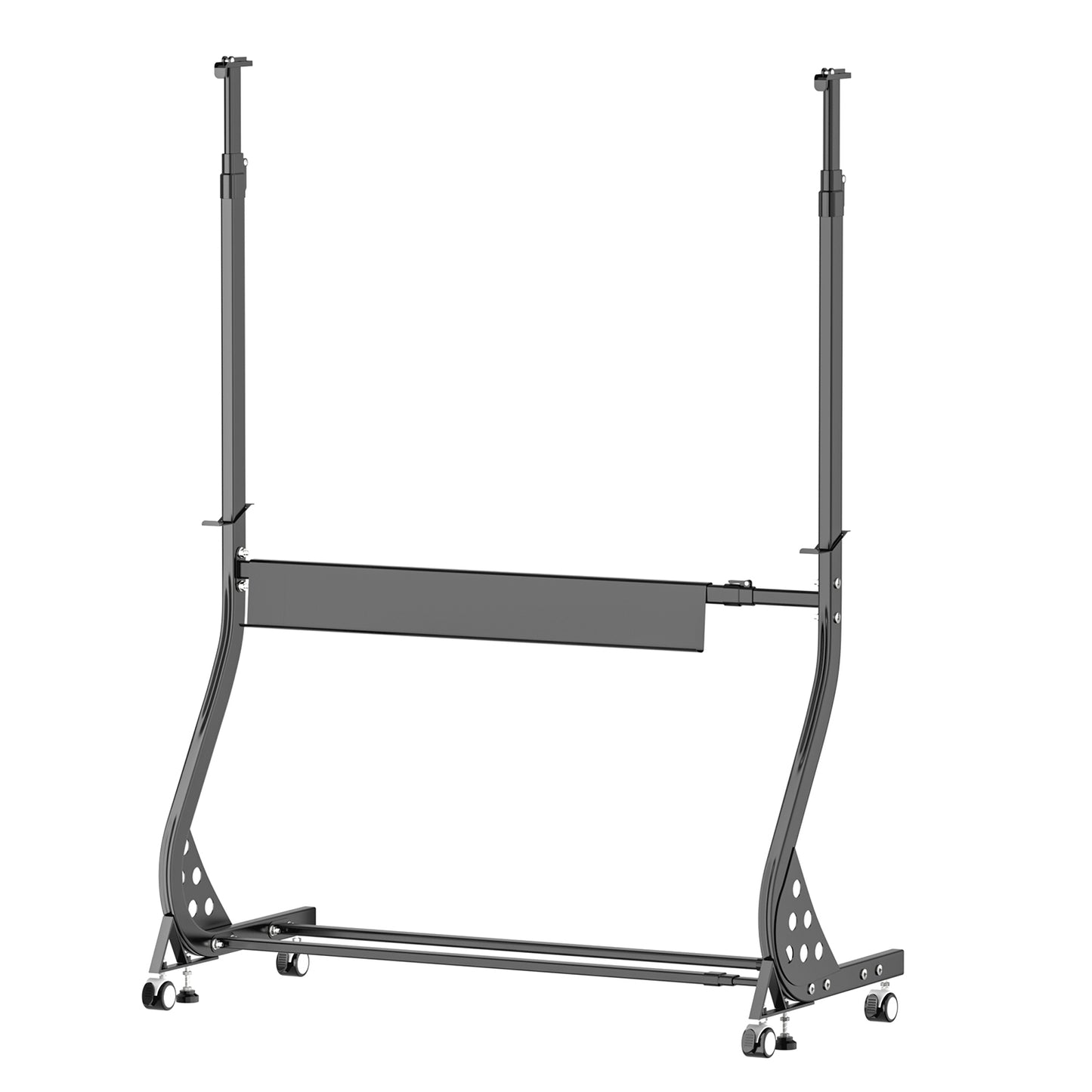 ZHIDIAN Universal Mobile Stand Only, Height & Width Adjustable Stand On Wheels, Stand for Whiteboard, Chalkboard, Glass Dry Erase board, Interactive whiteboard, Drawing Board