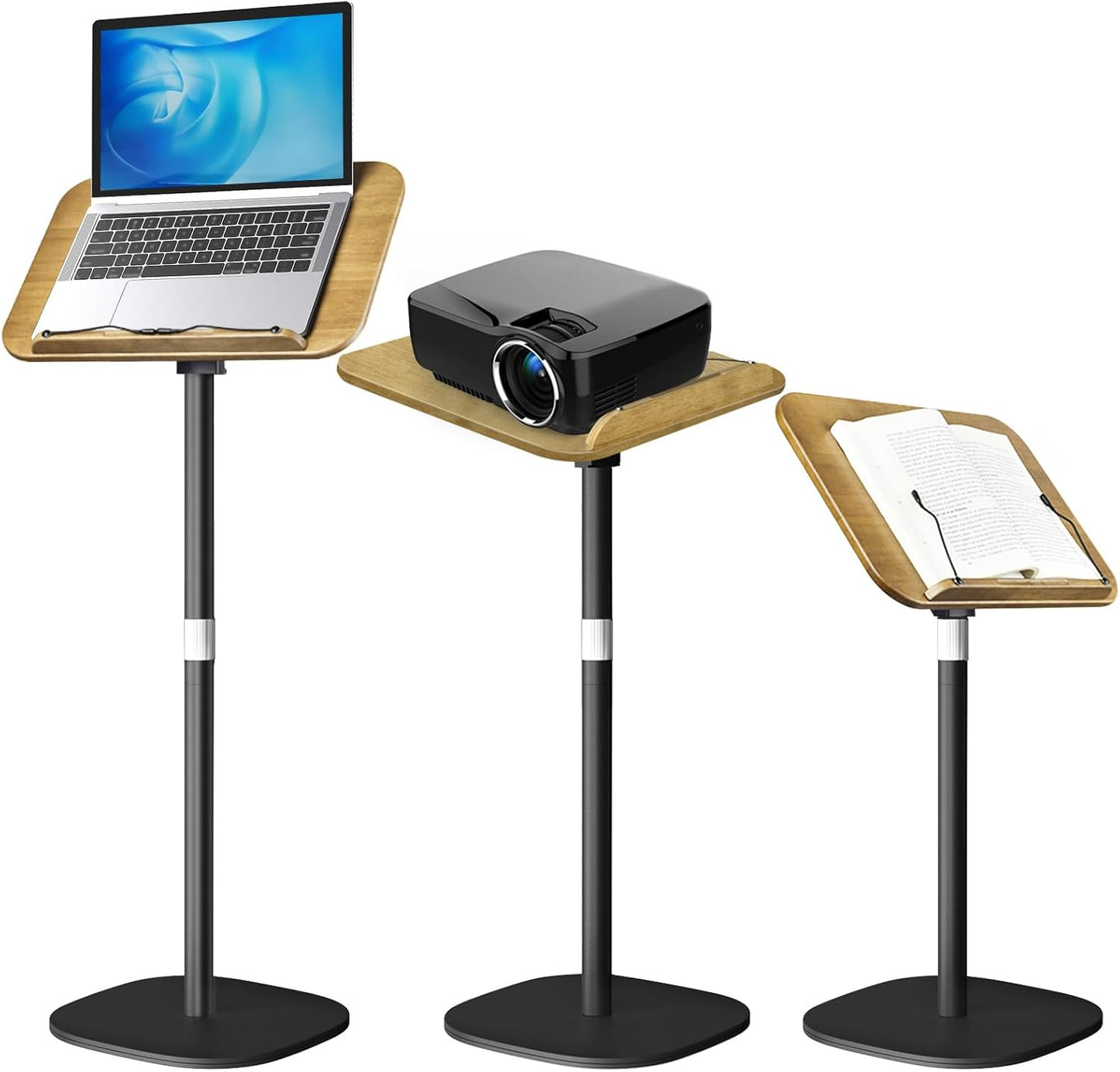 Music Stand for Sheet Music, 4-in-1 Book Holders for Reading Hands Free, Book Stand for Reading, Projector Stand with 180° Rotation Height Adjustable Book Holder Stand for Laptop - 170 cm