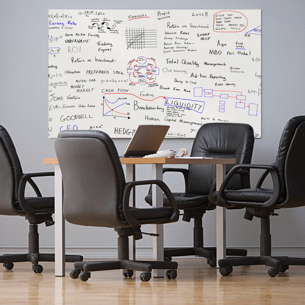 ZHIDIAN Magnetic Whiteboard Sticker, Dry Erase Whiteboard Contact Paper for Wall, Dry-Erase Board Wallpaper for School/Office/Home, Includes 4 Markers, Non-Adhesive Back
