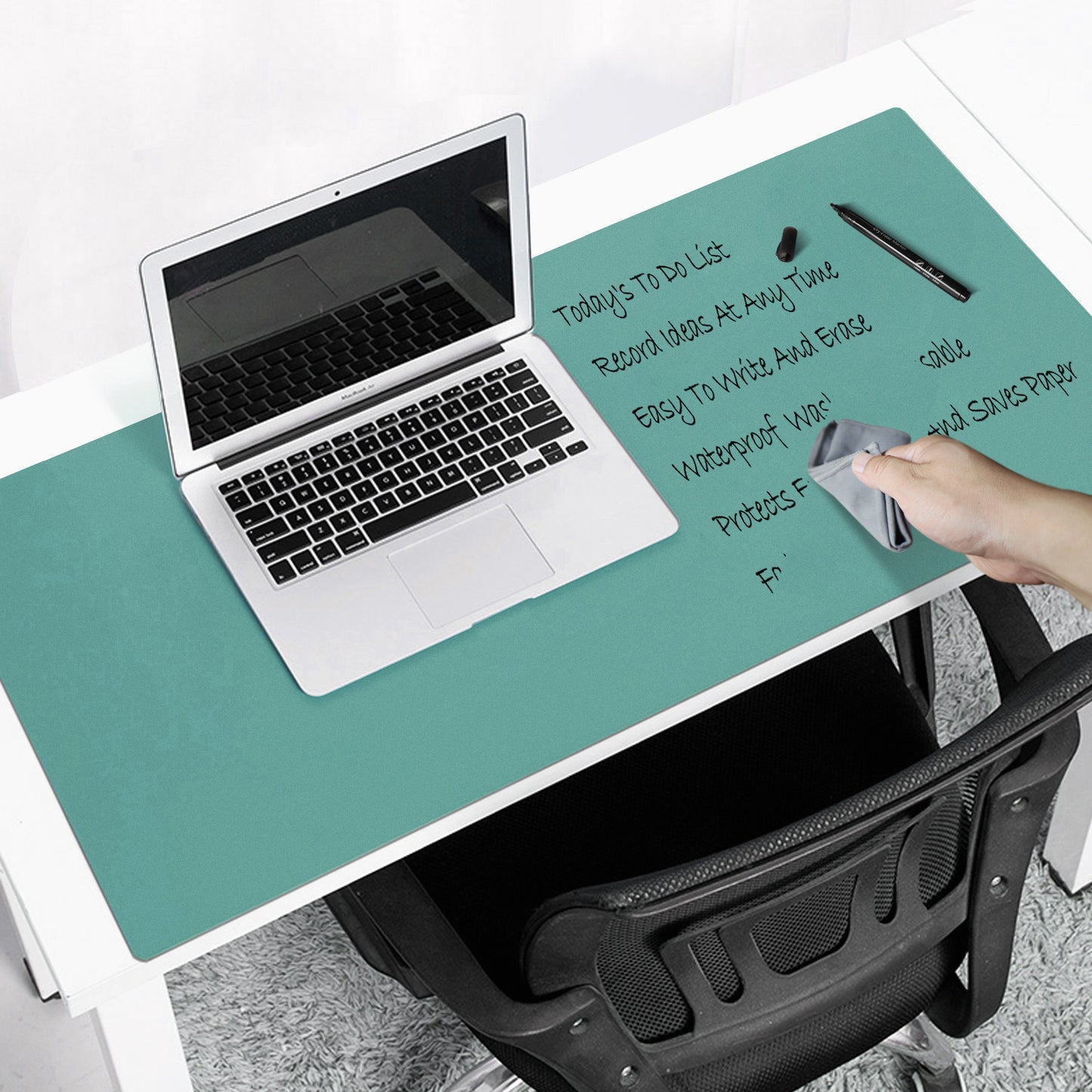 Repeatable dry-wiping writing desk mat, mouse pad, waterproof, multi-color optional
