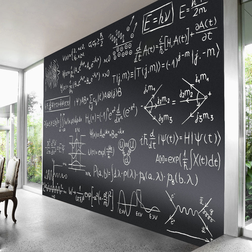 ZHIDIAN Chalkboard Roll Magnetic Receptive Blackboard Wall Sticker with Chalks, 36" x 24", Non-Adhesive Back Removable Reusable Thick Chalkboard for School Classroom/Office/Home