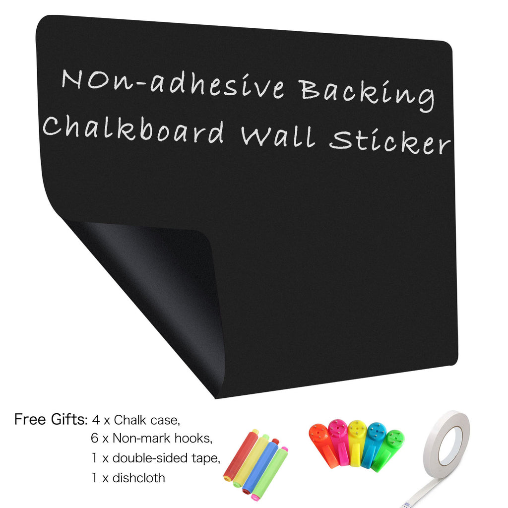 Magnetic Chalkboard Sticker for Wall, Non-adhesive Back Blackboard –  zhidianoffice