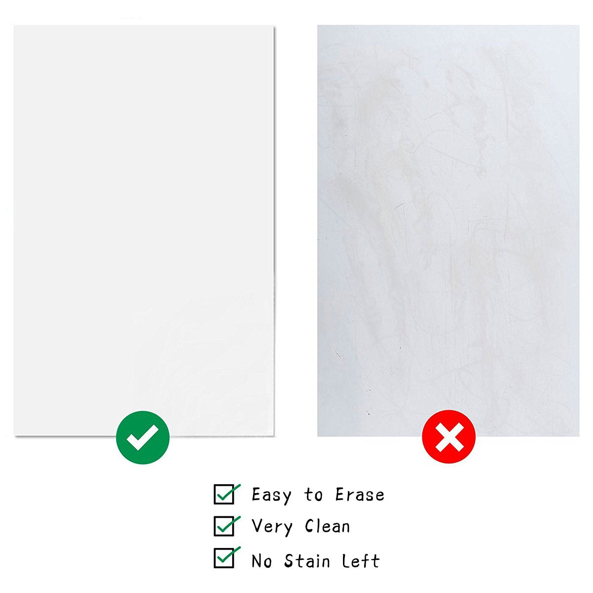 Self-Adhesive Magnetic Whiteboard for Wall, Peel & Stick Dry-Erase Board 48x36 inches
