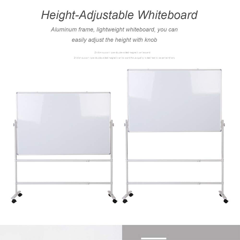 Magnetic Dry Erase Board Stand Removable Whiteboard Frame Double-sided