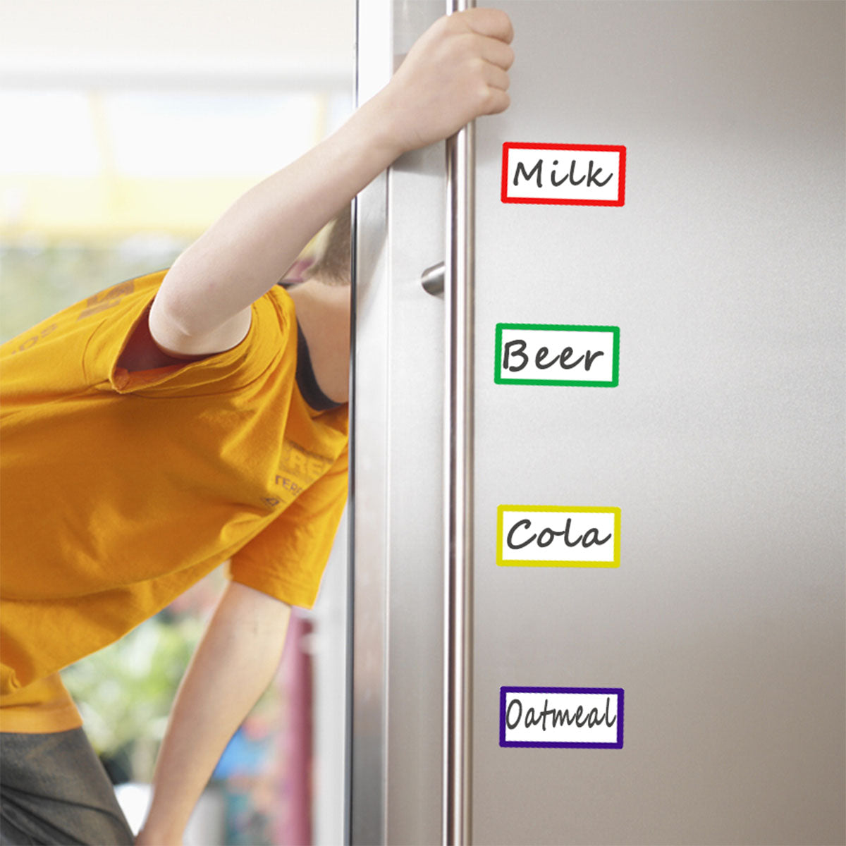 Magnetic Dry Erase Labels/Name-plate, Effective on Schedule Board/Fridge/Whiteboard 36-Pcs, 2" x 1"
