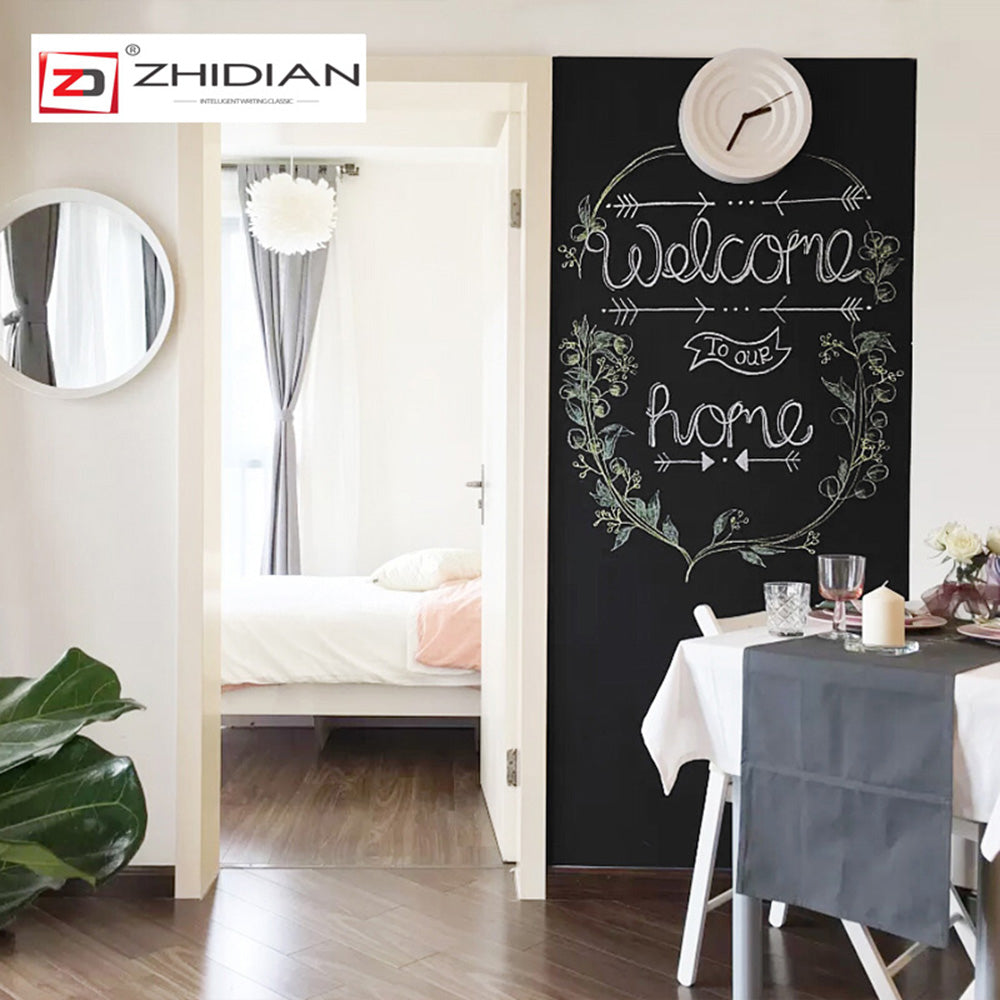 Large Chalkboard Roll, Magnetic Receptive Blackboard for Wall, Non-Adhesive Backing