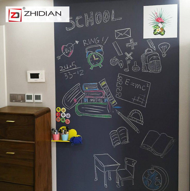 Self-Adhesive & Magnetic Chalkboard for Wall, Peel and Stick Blackboard Roll 48"x36"