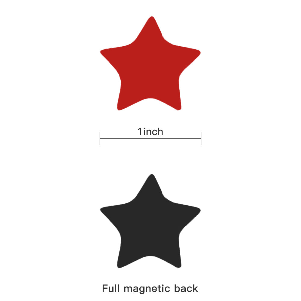 ZHIDIAN Star-Shaped Colored Magnets for Presentation Whiteboard/Chalkboard