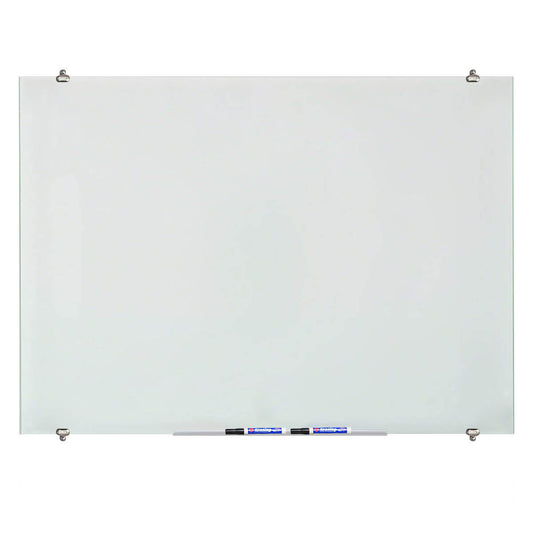 ZHIDIAN Glass Dry Erase Board, Magnetic Tempered Whiteboard for Wall, 4 Markers, 1 Eraser, 4 Magnets