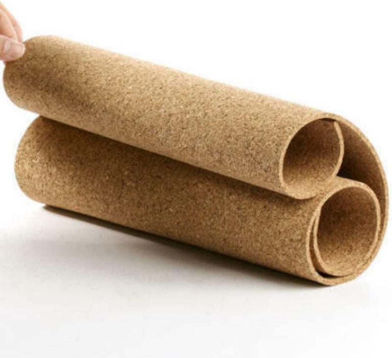 Cork Roll 12" x 48", 1/4" Thick Non-Adhesive Bulletin Board Sheet Corkboard Liner Strips 1' x 4' Premium Natural Cork for DIY Projects
