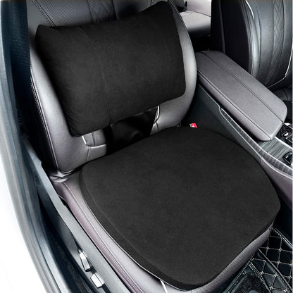 Graphene Car Seat Cushion Lumbar Support Pillow, Comfort Memory Foam Car Cushions for Driving, Sciatica & Lower Back Pain Relief for Auto, Office Chair, Wheelchair