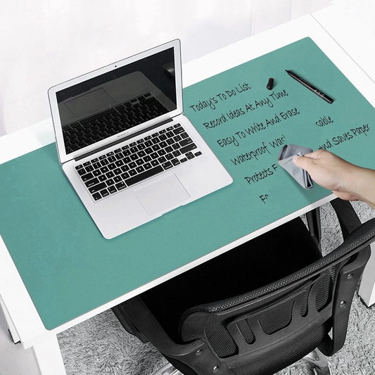 27.5"x13.8" Writable & Erasable Desk Mouse Pad Waterproof Writing Desk Pad green