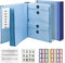 Document Organizer,Folio Folders with Pockets,File Organizer for Paper,Important Documents, Expanding File Folder for Office and School,in Case I Go Missing Binder(Blue,2In Thick)