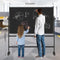 Rolling Chalkboard Double-Sided 60 x 36, Large Magnetic Blakc Dry Erase Board with Stand, Movable Blackboard for Office, School, Home