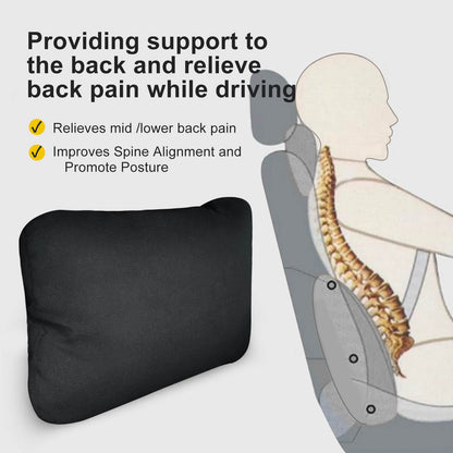 Graphene Car Seat Cushion Lumbar Support Pillow, Comfort Memory Foam Car Cushions for Driving, Sciatica & Lower Back Pain Relief for Auto, Office Chair, Wheelchair