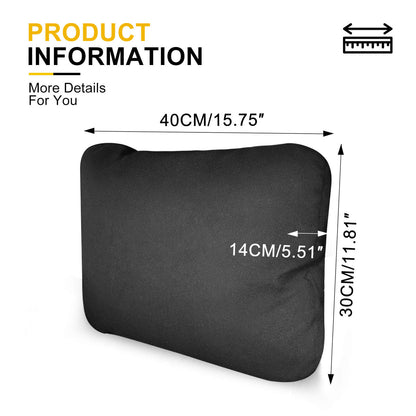 Graphene Car Seat Cushion Lumbar Support Pillow, Comfort Memory Foam Car Cushions for Driving, Sciatica & Lower Back Pain Relief for Auto, Office Chair, Wheelchair