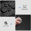 Garage Floor Mat, Thickness Diamond Plate Vinyl Heavy Duty Parking Mat for Garage Floor, Golf Cart Parking, Water/Stain Resistant Floor Runner (Black Coin, 4 x 6.5FT)