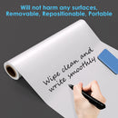 Static Cling Dry Erase Sheets, Removable Reusable Restickable Whiteboard Poster Paper for Wall, Portable White Board Wallpaper with Acrylic Box 16.5x23-15 Sheets