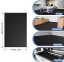 Garage Floor Mat, Thickness Diamond Plate Vinyl Heavy Duty Parking Mat for Garage Floor, Golf Cart Parking, Water/Stain Resistant Floor Runner (Black Coin, 4 x 6.5FT)