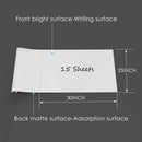 Static Cling Dry Erase Sheets, Removable Reusable Restickable Whiteboard Poster Paper for Wall, Portable White Board Wallpaper with Acrylic Box 16.5x23-15 Sheets