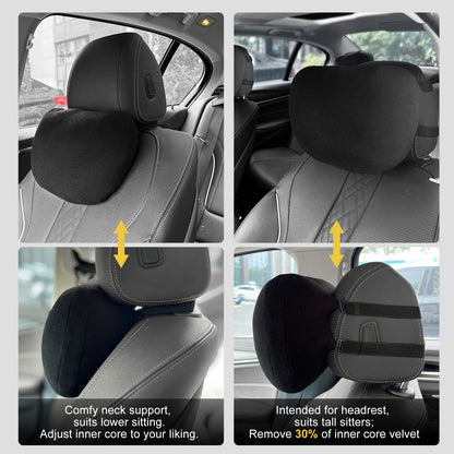 Graphene Car Seat Cushion Lumbar Support Pillow, Comfort Memory Foam Car Cushions for Driving, Sciatica & Lower Back Pain Relief for Auto, Office Chair, Wheelchair