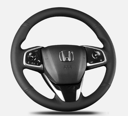 Genuine Leather Steering Wheel Cover for Honda CR-V, Civic
