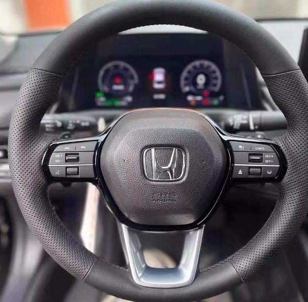 Genuine Leather Steering Wheel Cover for Honda CR-V, Civic