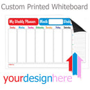 Custom Printed Dry Erase Board, Magnetic Backing