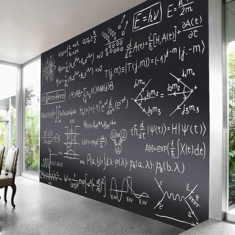 ZHIDIAN Magnetic Chalkboard Contact Paper for Wall, Non-Adhesive Back Chalkboard Wallpaper, Blackboard Wall Sticker with Chalks for Home/School/Playroom
